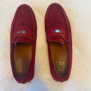 Mens Gucci Suede Loafers Size 9